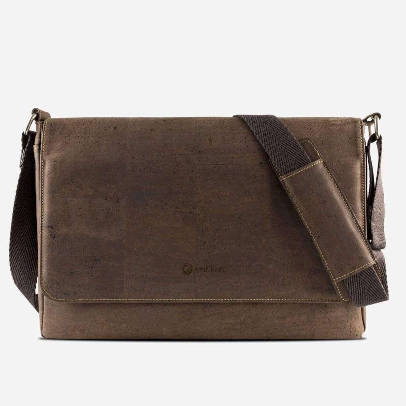 Corkor Cork Messenger Bag - Brown