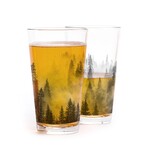 Black Lantern Forest and Clouds Pint Glasses - Set of 2