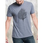 Black Lantern Leaf and Tree Men's/Unisex T-Shirt Tri-Grey