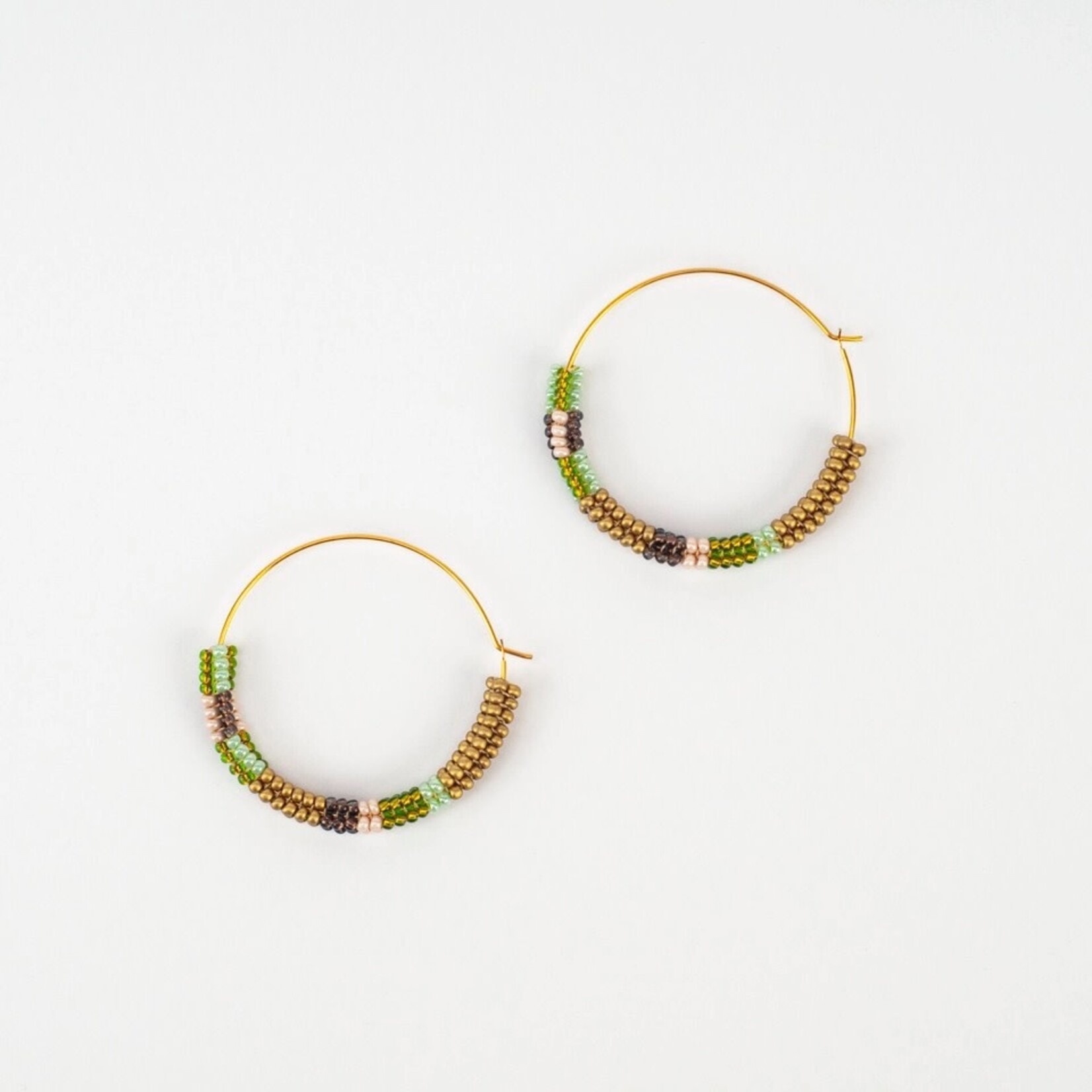 Altiplano Color Block Hoop Earrings