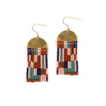 Altiplano Beaded Patchwork & Brass - Deep Multi