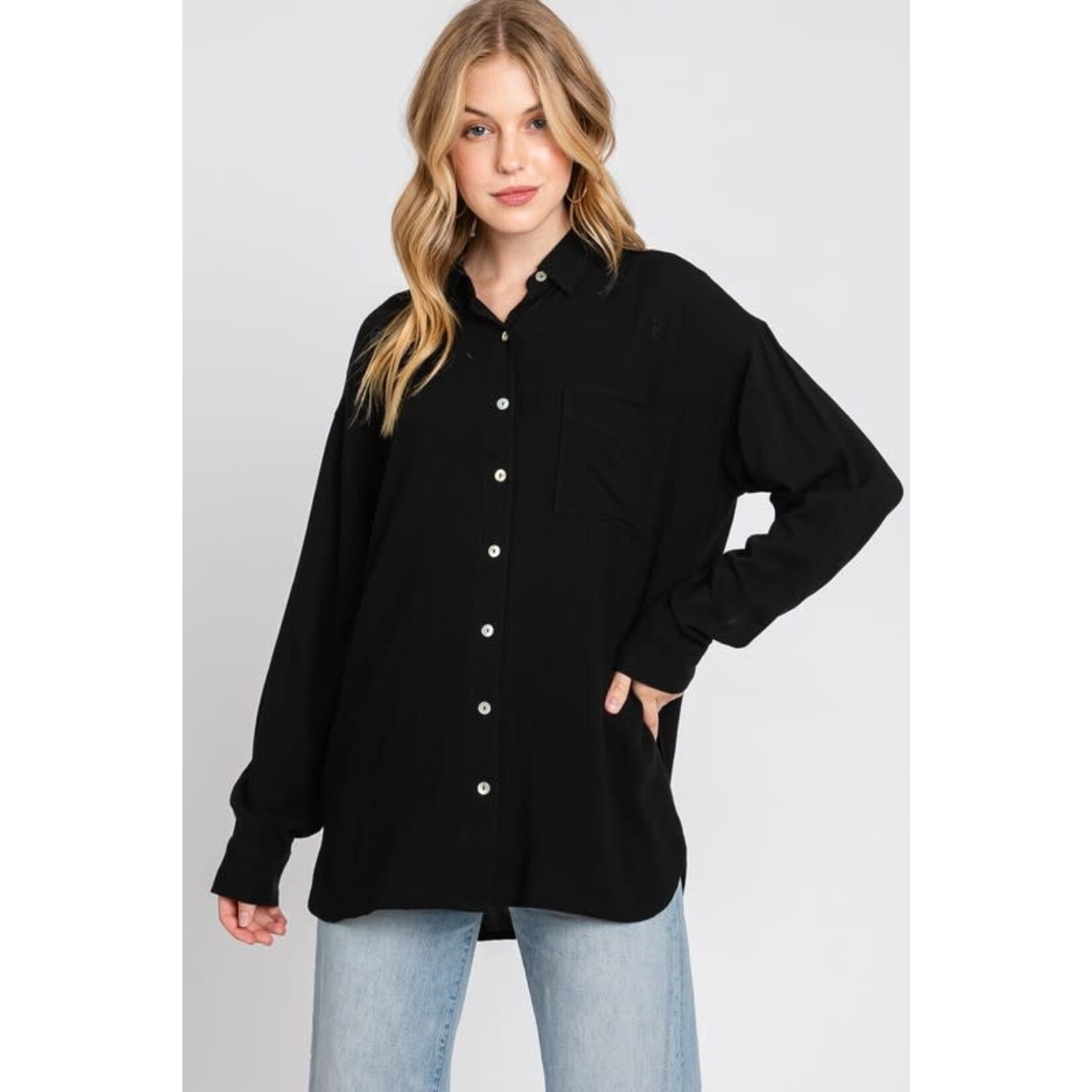 Final Touch Amira Oversized Button Down