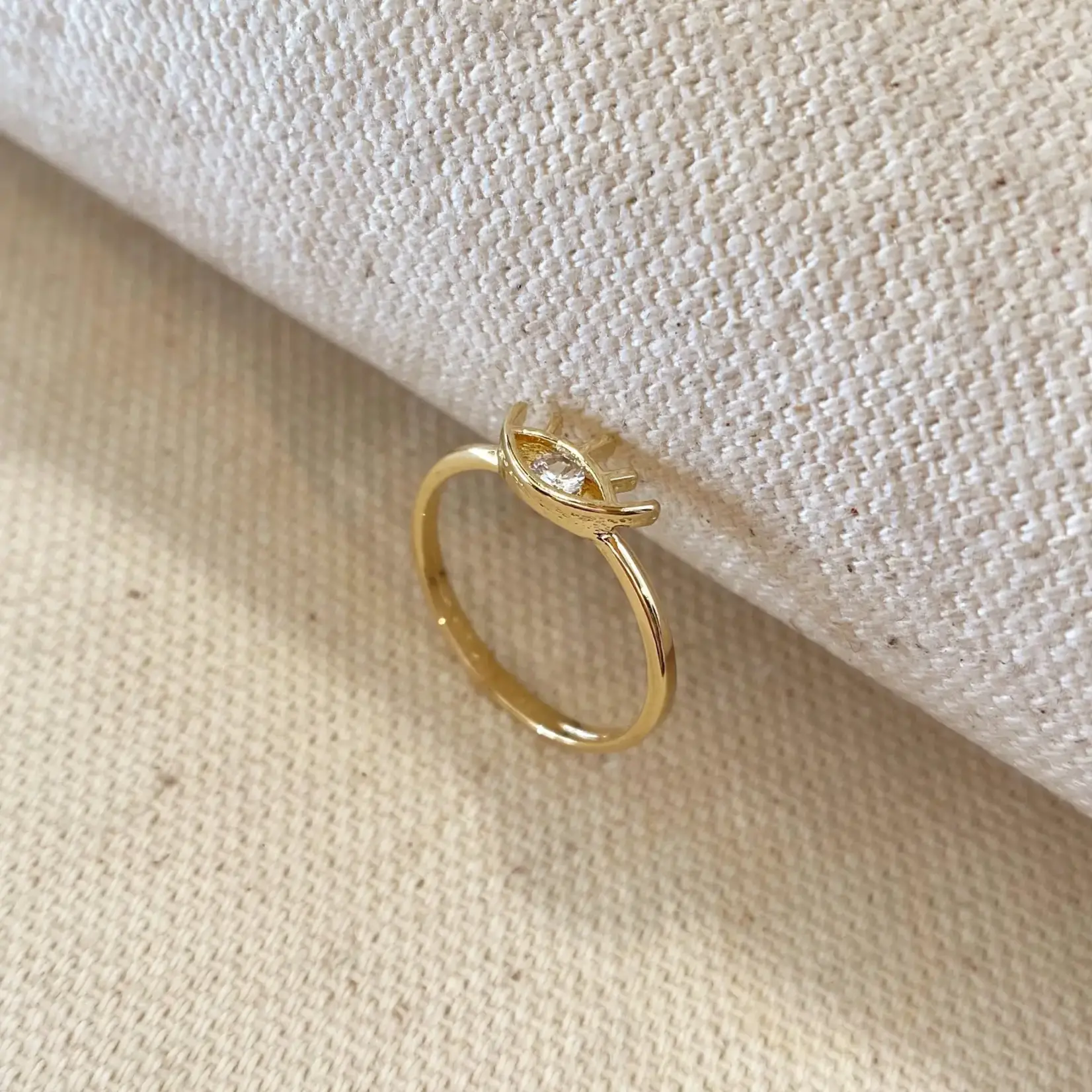 GoldFi 14k Gold Fill Evil Eye Ring
