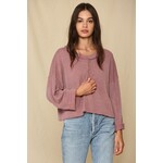 Nico Roll Sleeve Knit Top