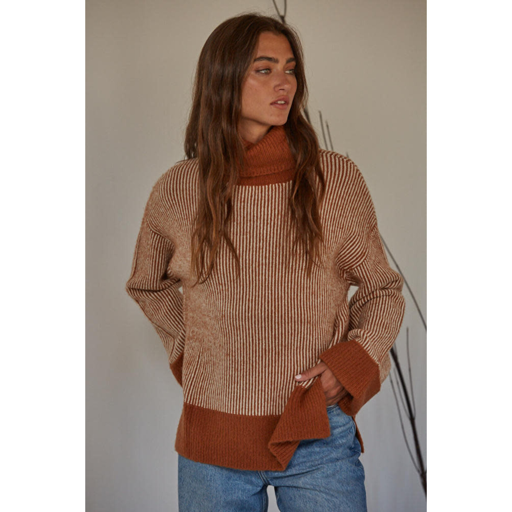 Calliope Striped Sweater Cleo + Kin