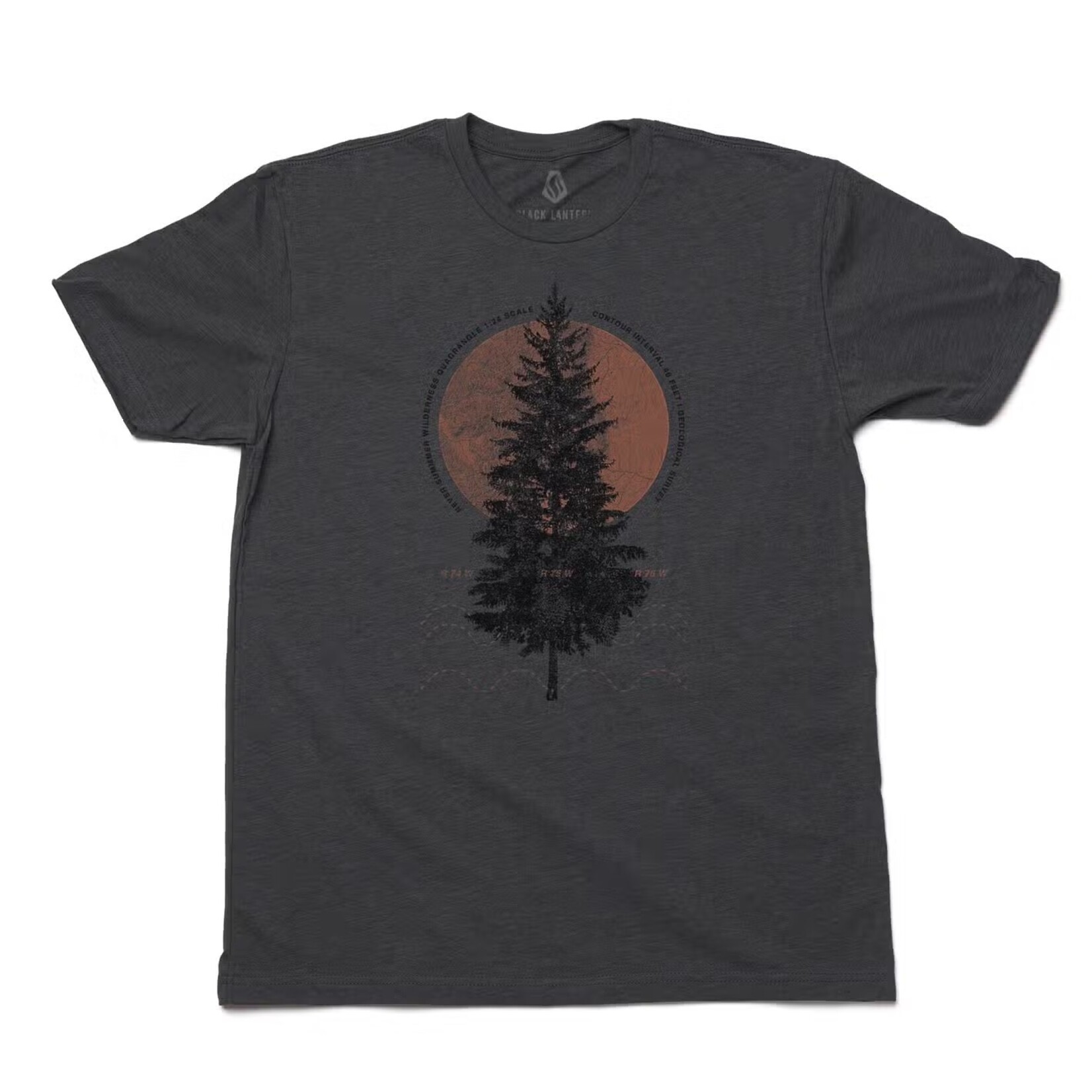 Black Lantern Map of the Pines - Men's/Unisex T-Shirt