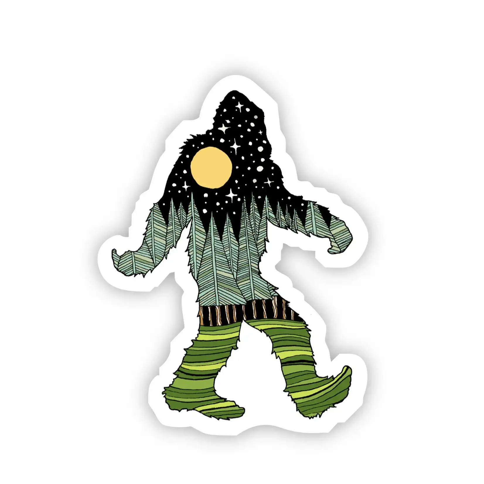 Big Moods Bigfoot Nature - Sticker