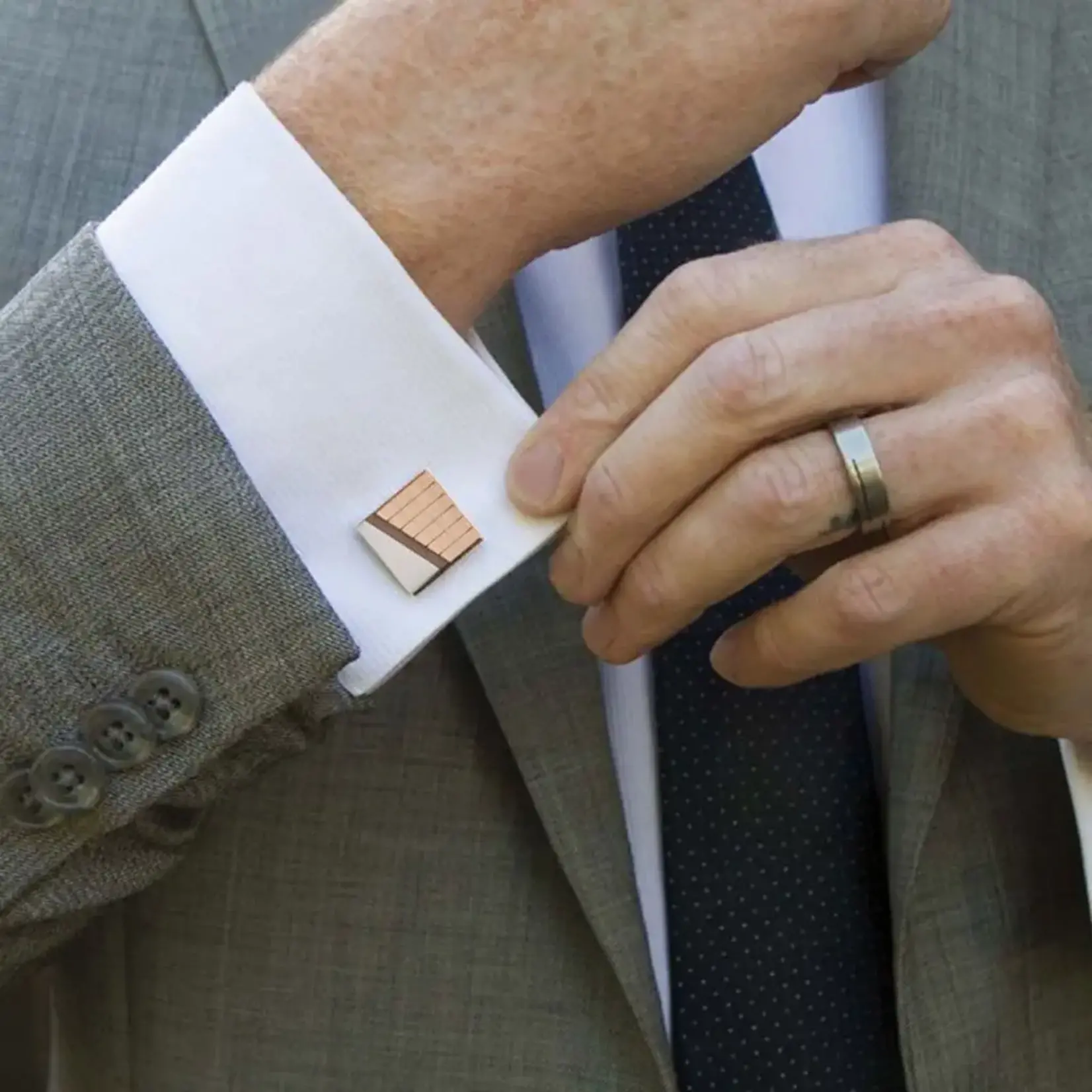 Treeline and Tide Cufflinks