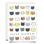 Happy Birthday Cats  - Greeting Card