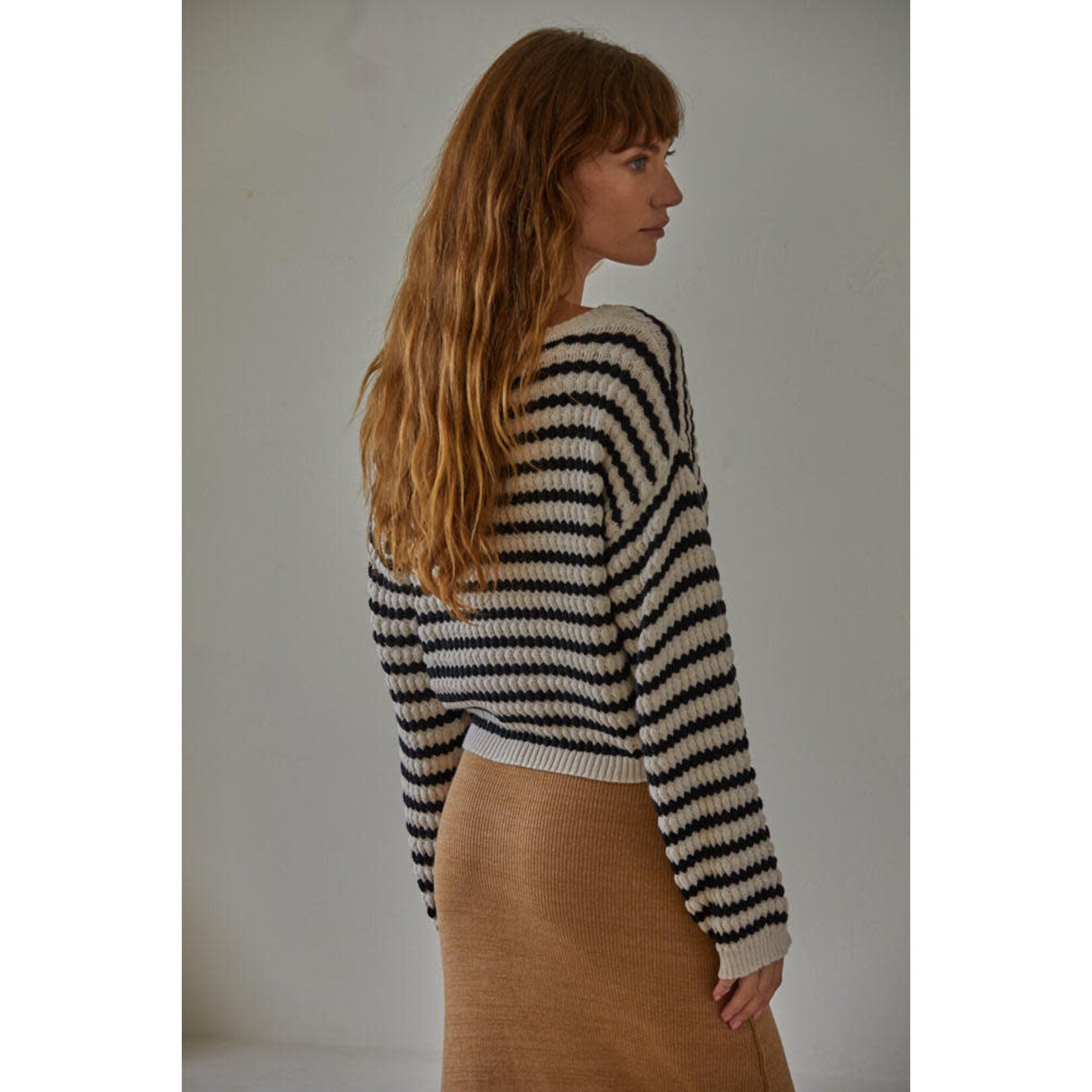 Mari Striped Pullover Sweater