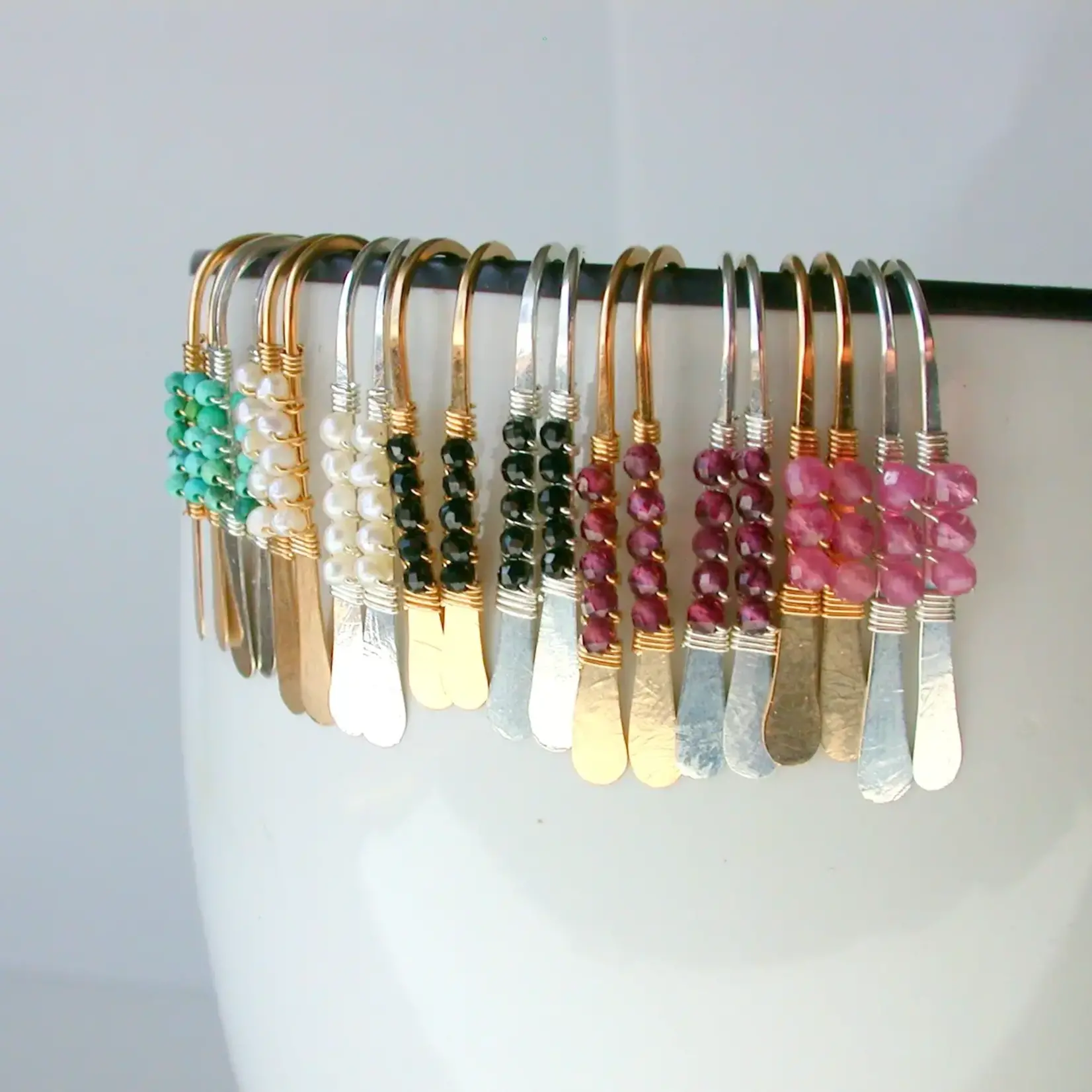 Linda Trent Jewelry Gemstone Wrapped Petite Threaders