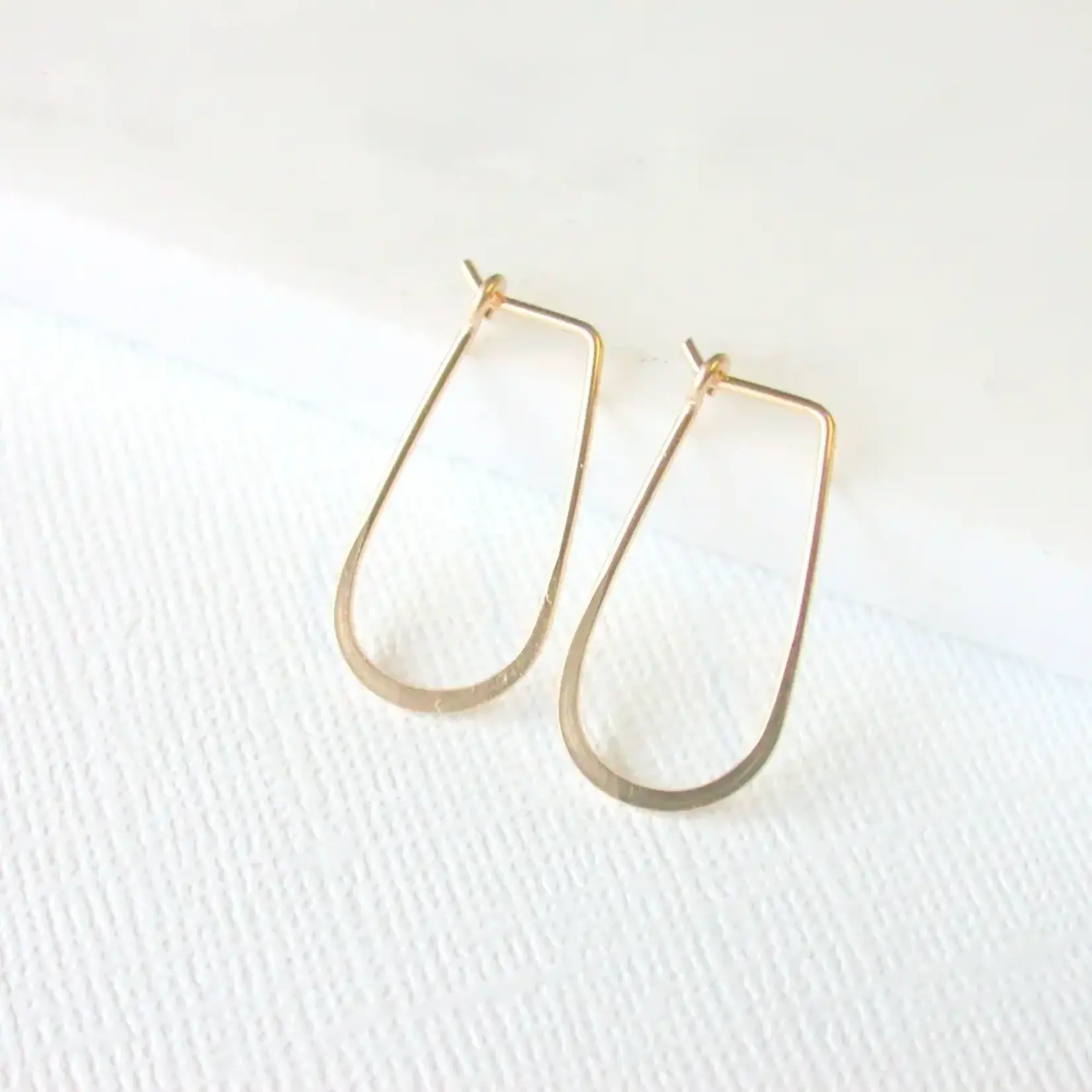 Linda Trent Jewelry 14k Gold Fill Small Slender Teardrop Earrings
