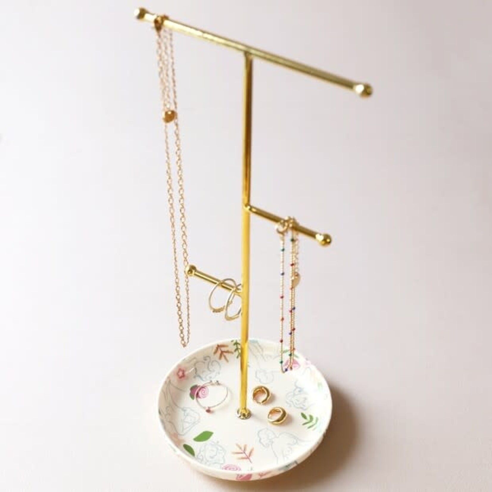 Lisa Angel Floral Figures Jewelry Stand