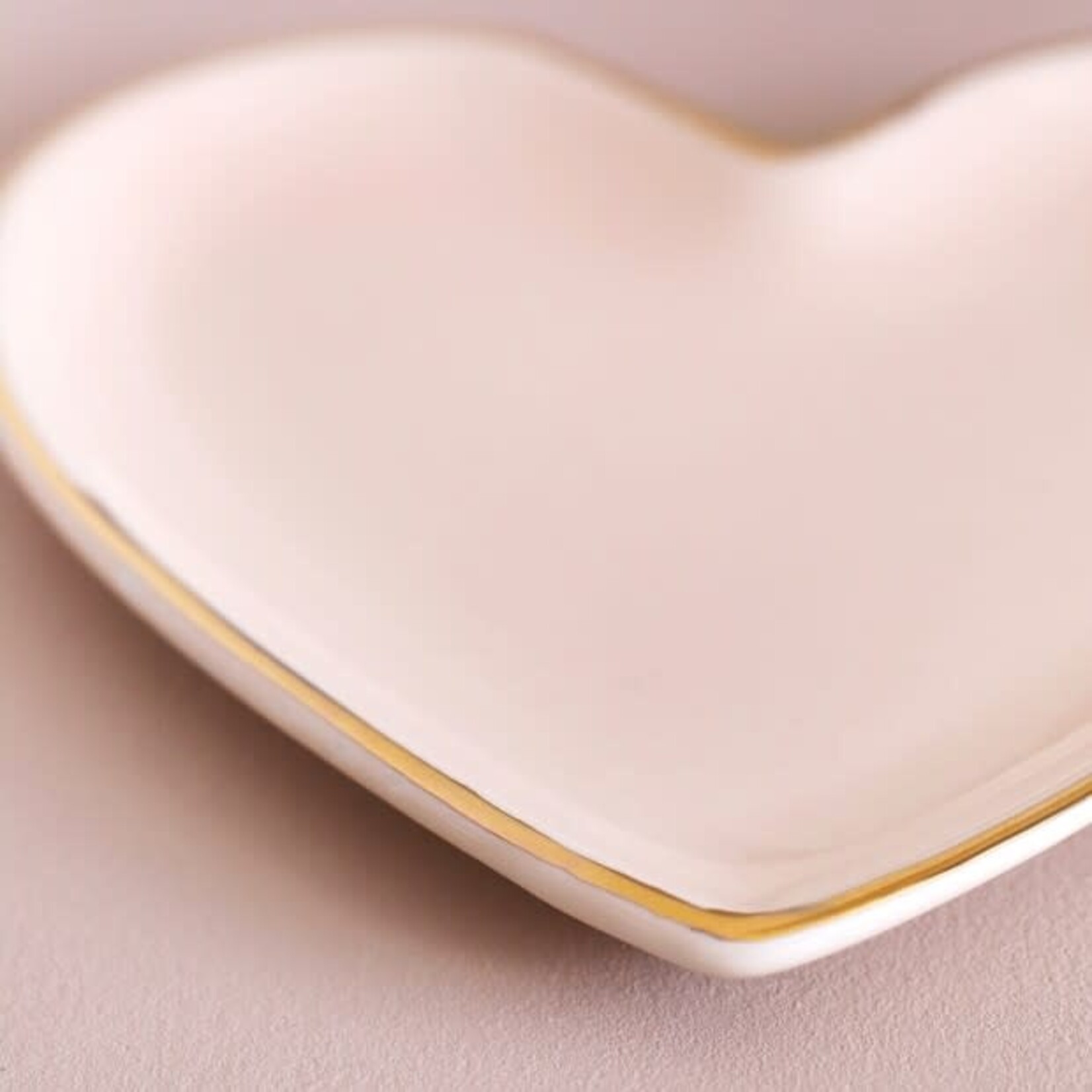 Lisa Angel Pink Heart Trinket Dish