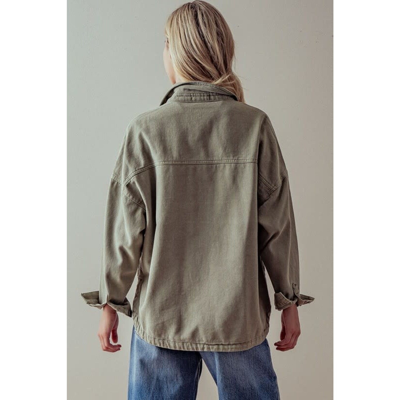 Allison Relaxed Fit Button Down Shacket