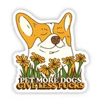 Big Moods Pet More Dogs - Sticker
