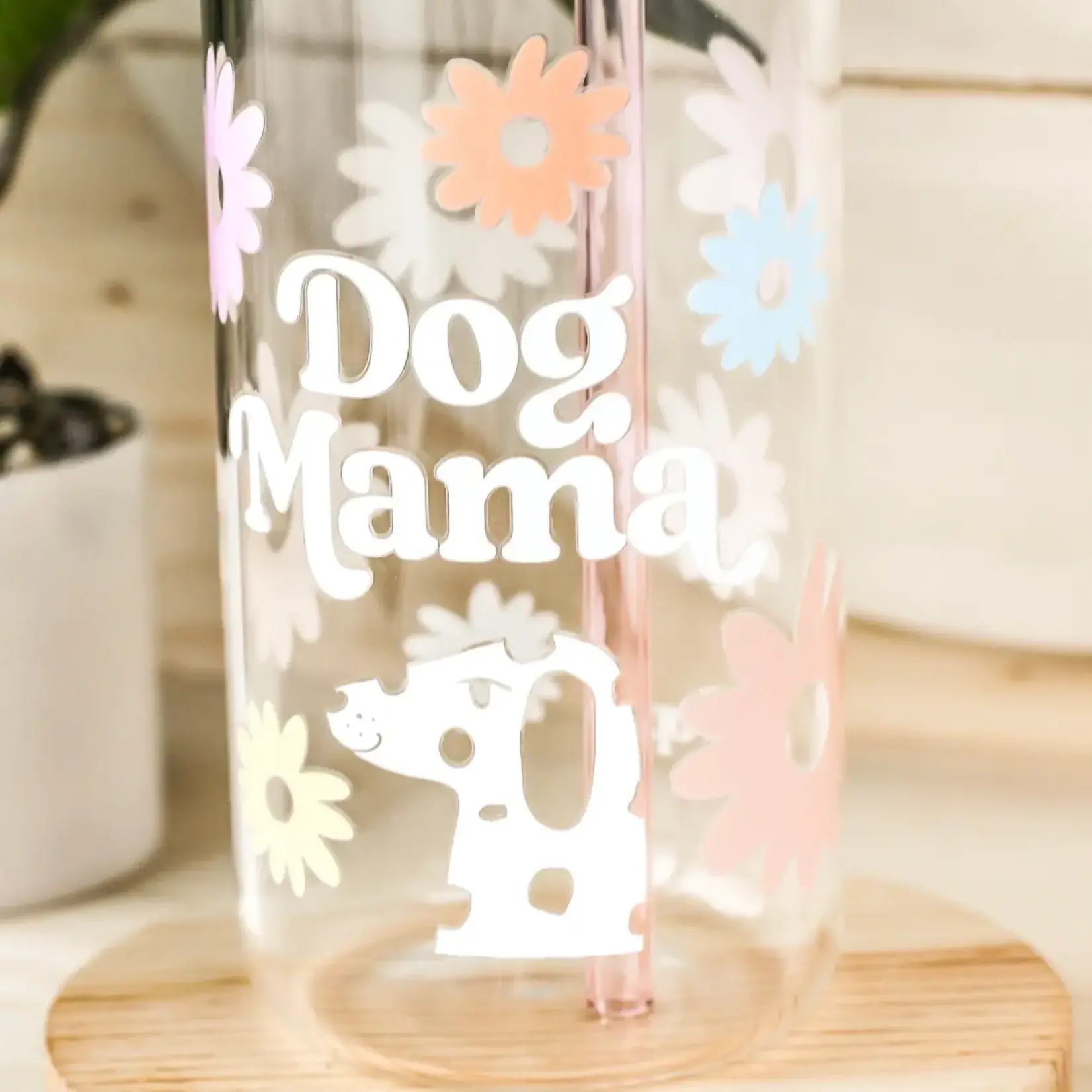 Bop Pop Pets Dog Mama Beer Can Glass