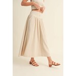 Claire Linen Button Down Maxi Skirt