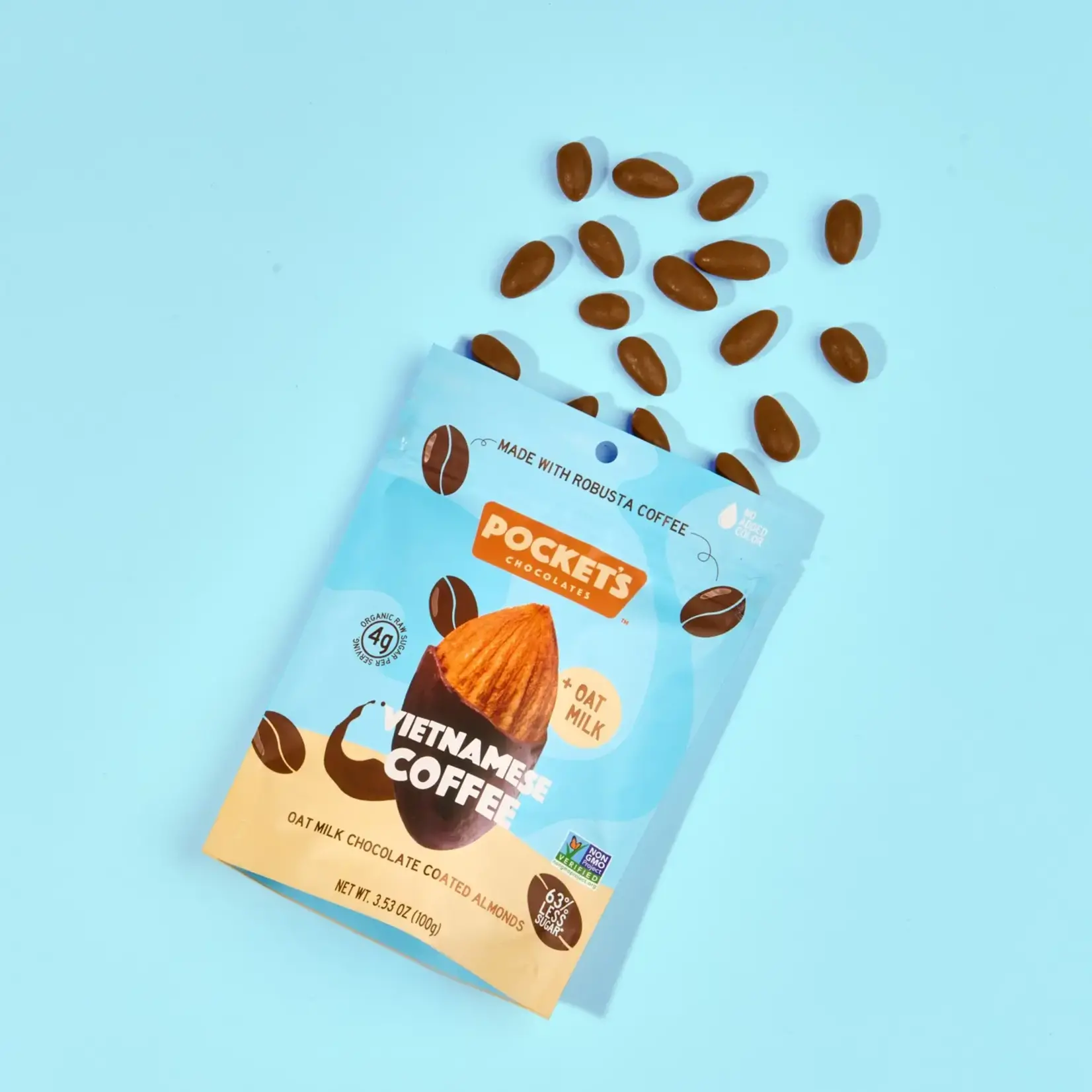 Pocket's Chocolates Chocolate Almond Pouch
