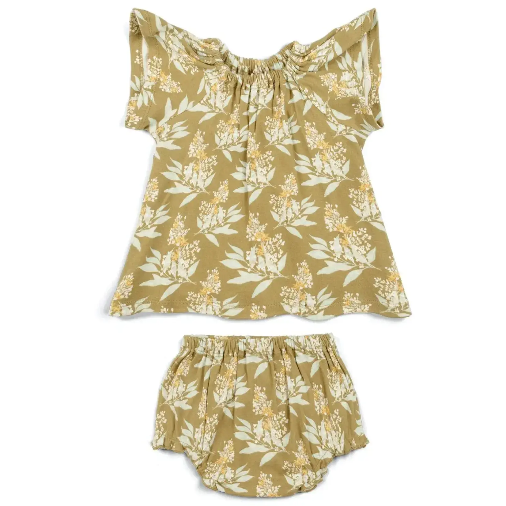 Organic Dress and Bloomer Set Water Lily