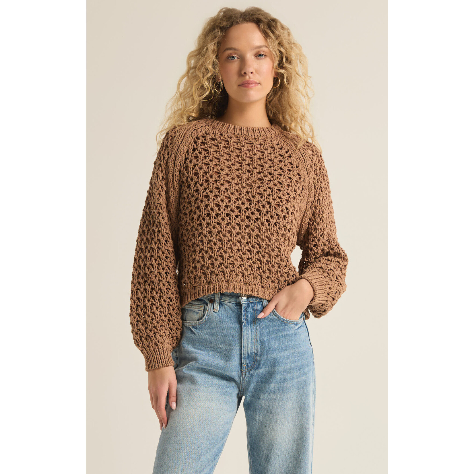 Z Supply Callie Knit Crewneck Sweater