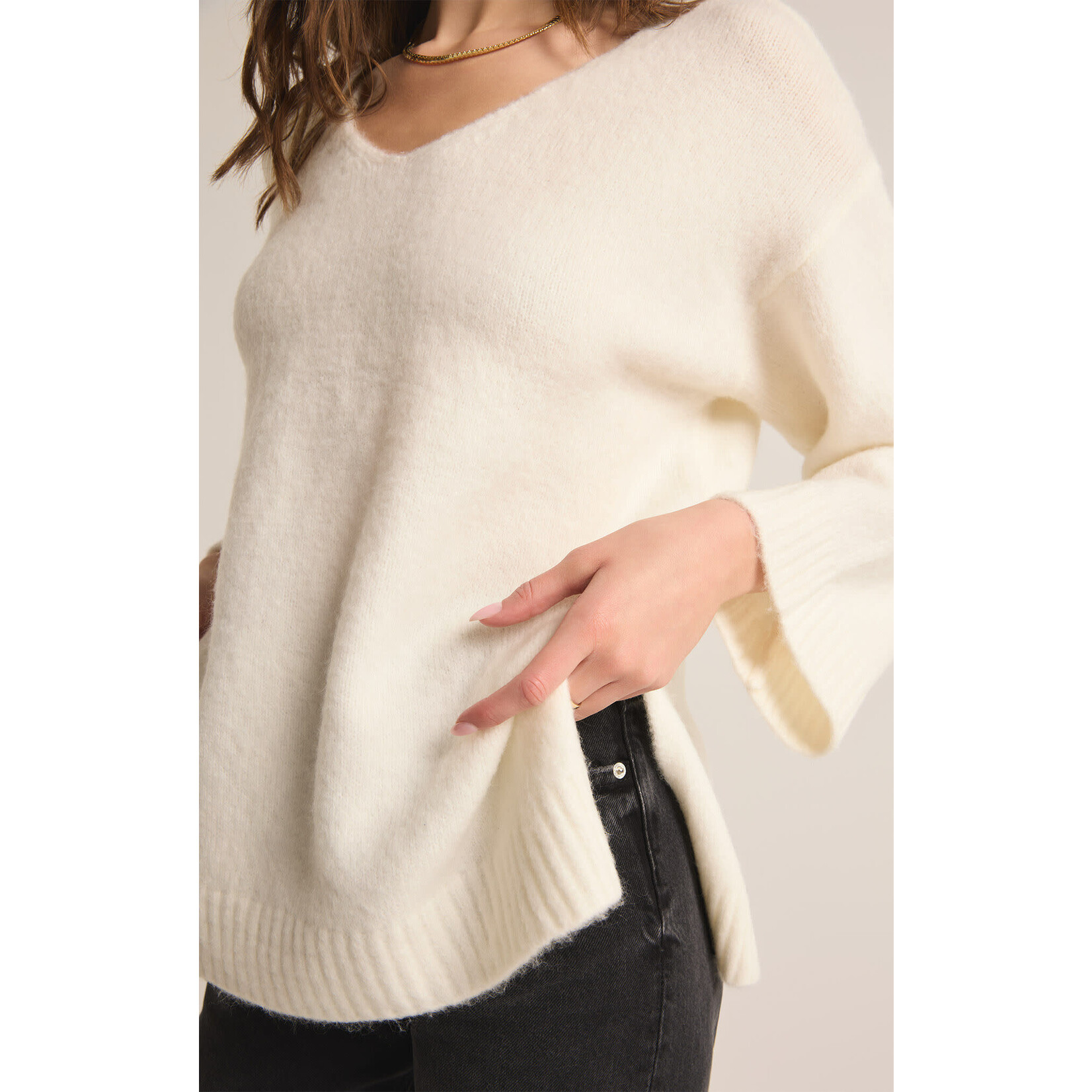 Z Supply Addison V-Neck Sweater