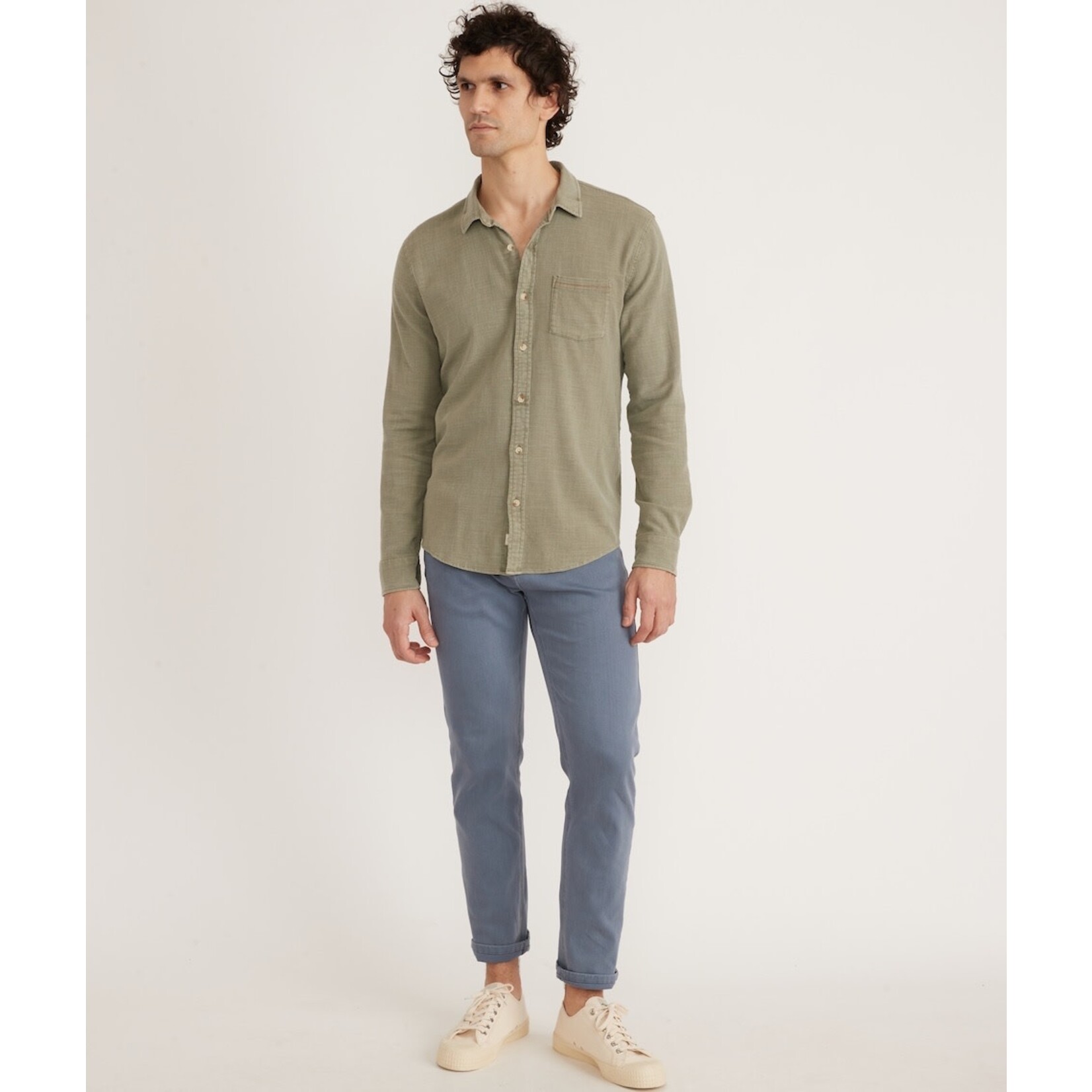 Marine Layer Victor Woven Stretch Button Down