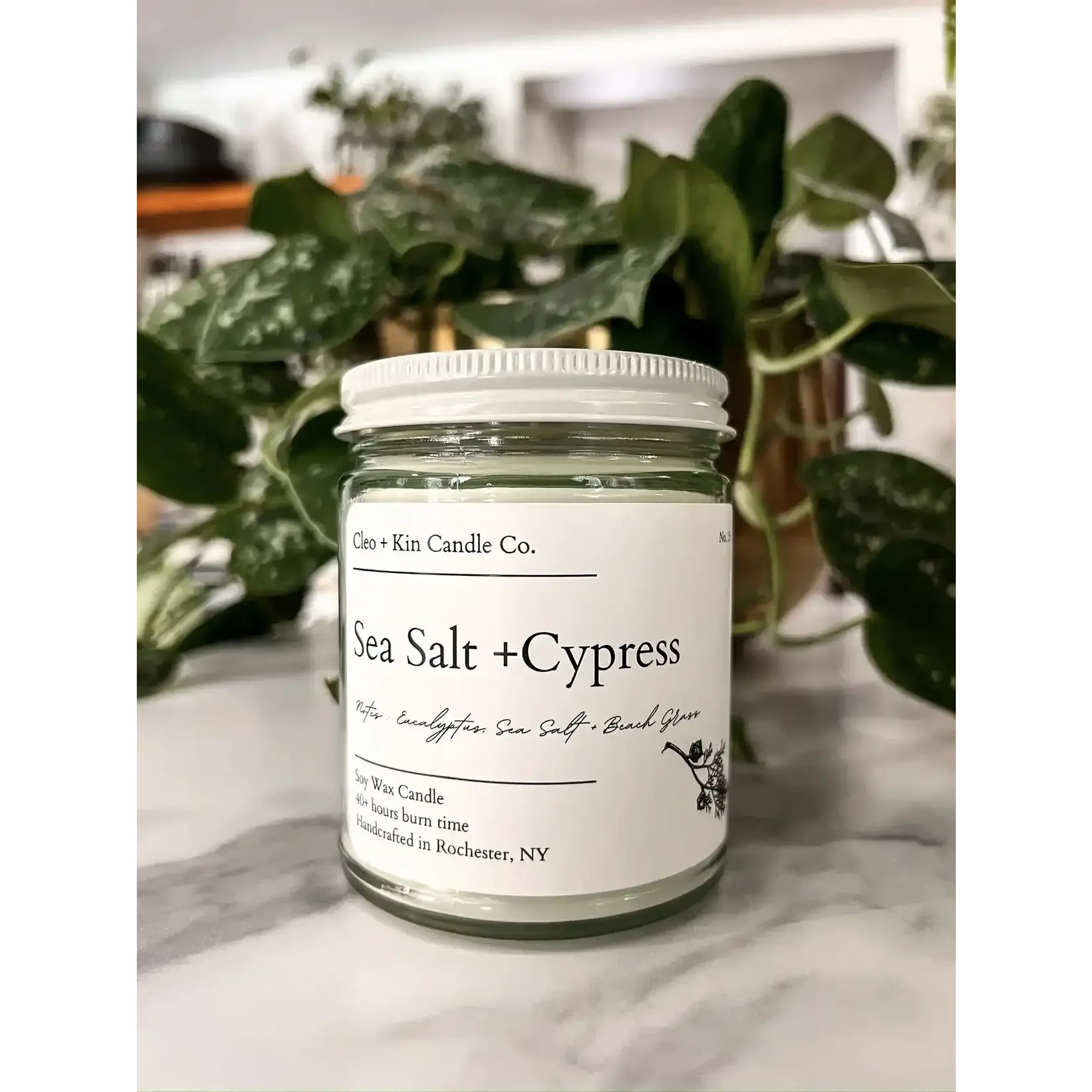 Cleo + Kin Candle Co. Cleo + Kin Candle - Sea Salt + Cypress