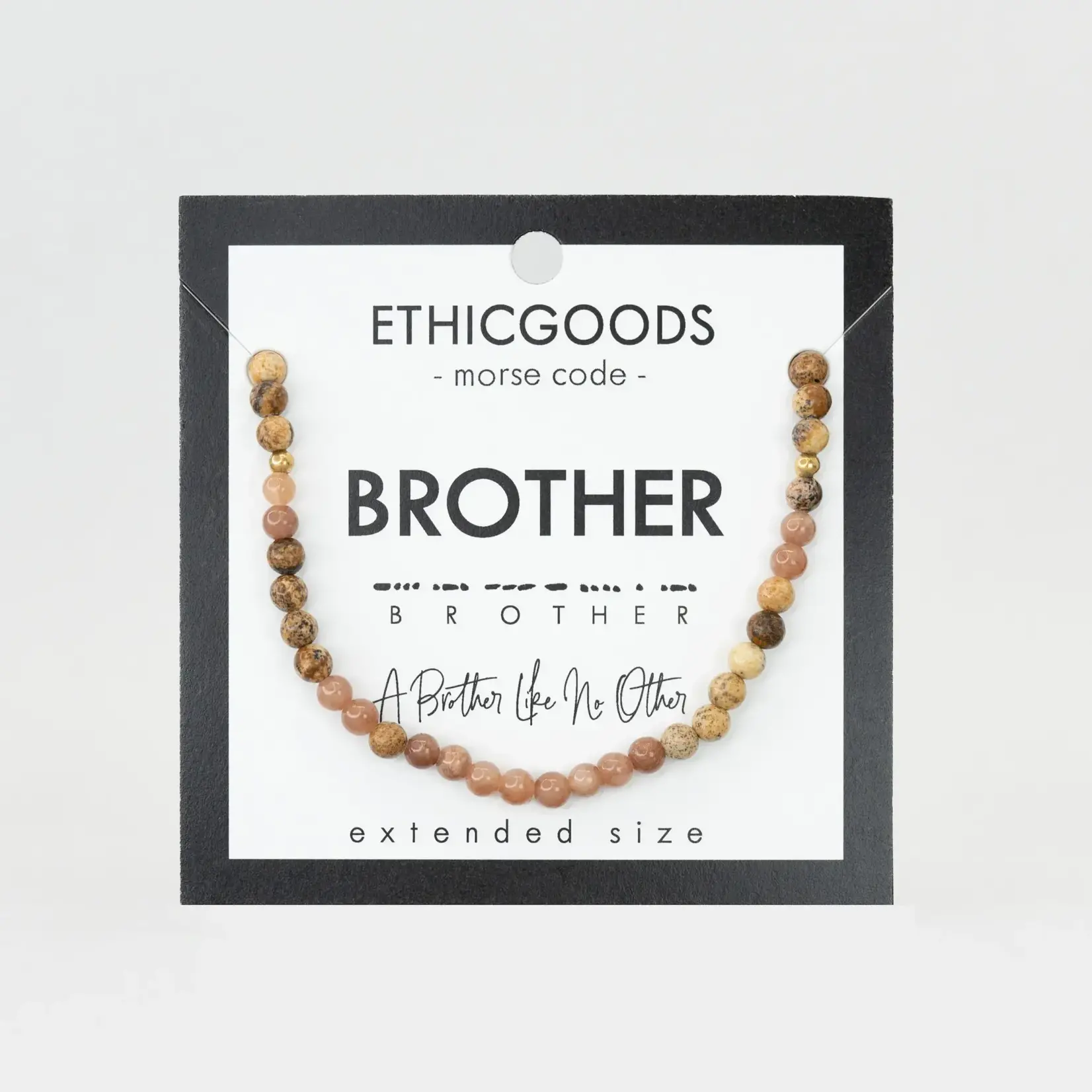 Ethic Goods Extended Size Morse Code Bracelet
