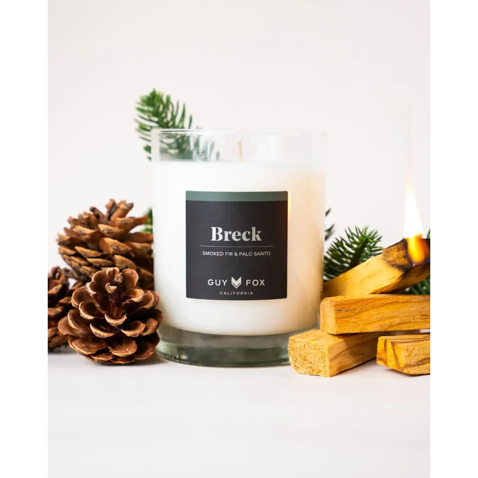 Guy Fox Breck Coconut Wax Candle - Smoked Fir + Palo Santo