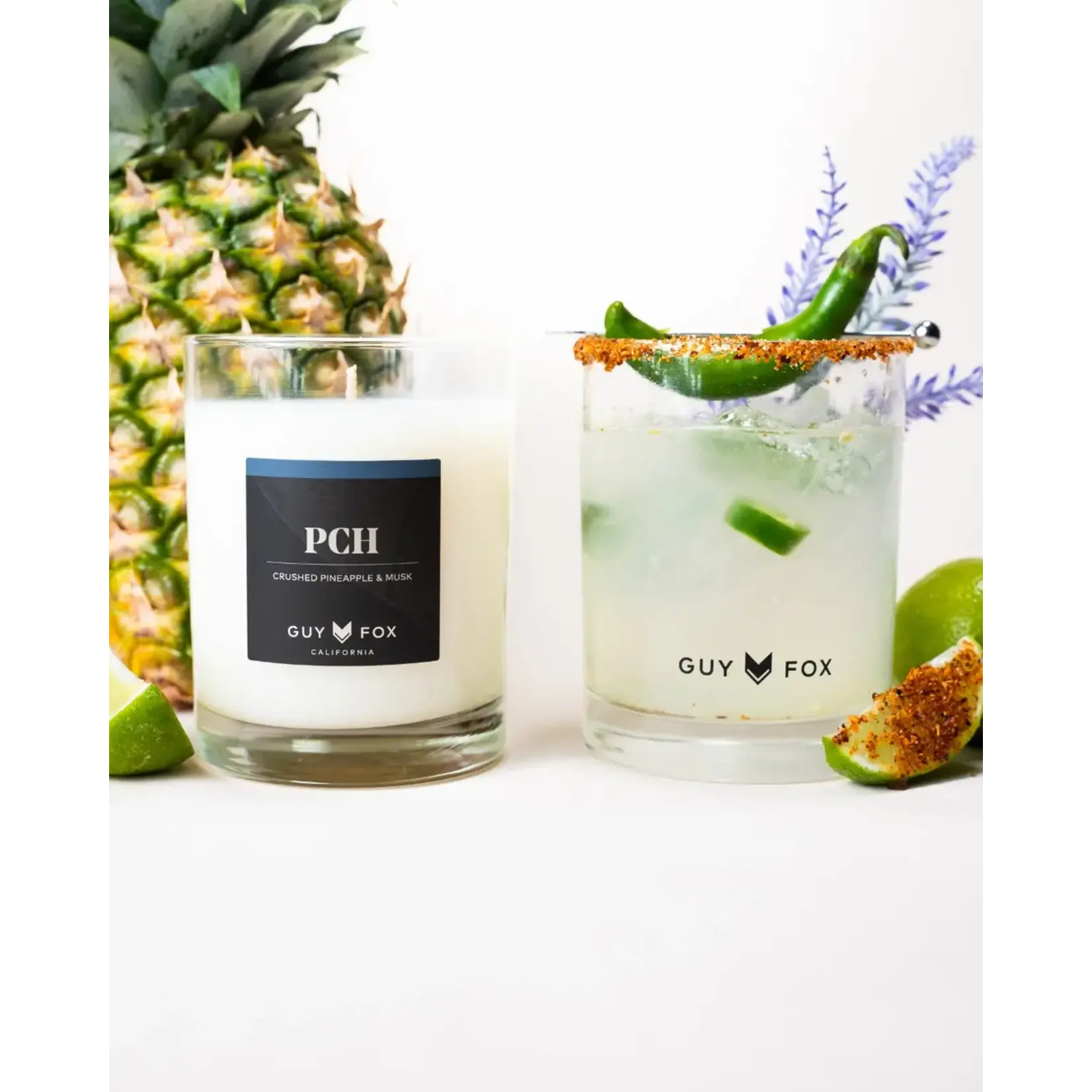 Guy Fox Pch Coconut Wax Candle - Crushed Pineapple + Musk