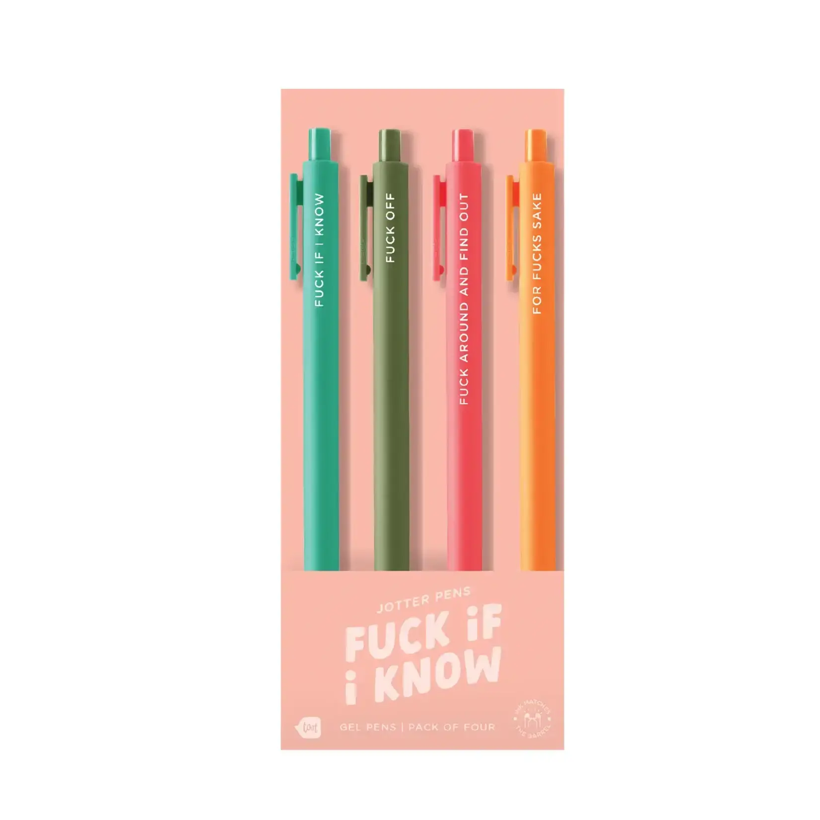 Talking Out of Turn Jotter Pens - Set of 4