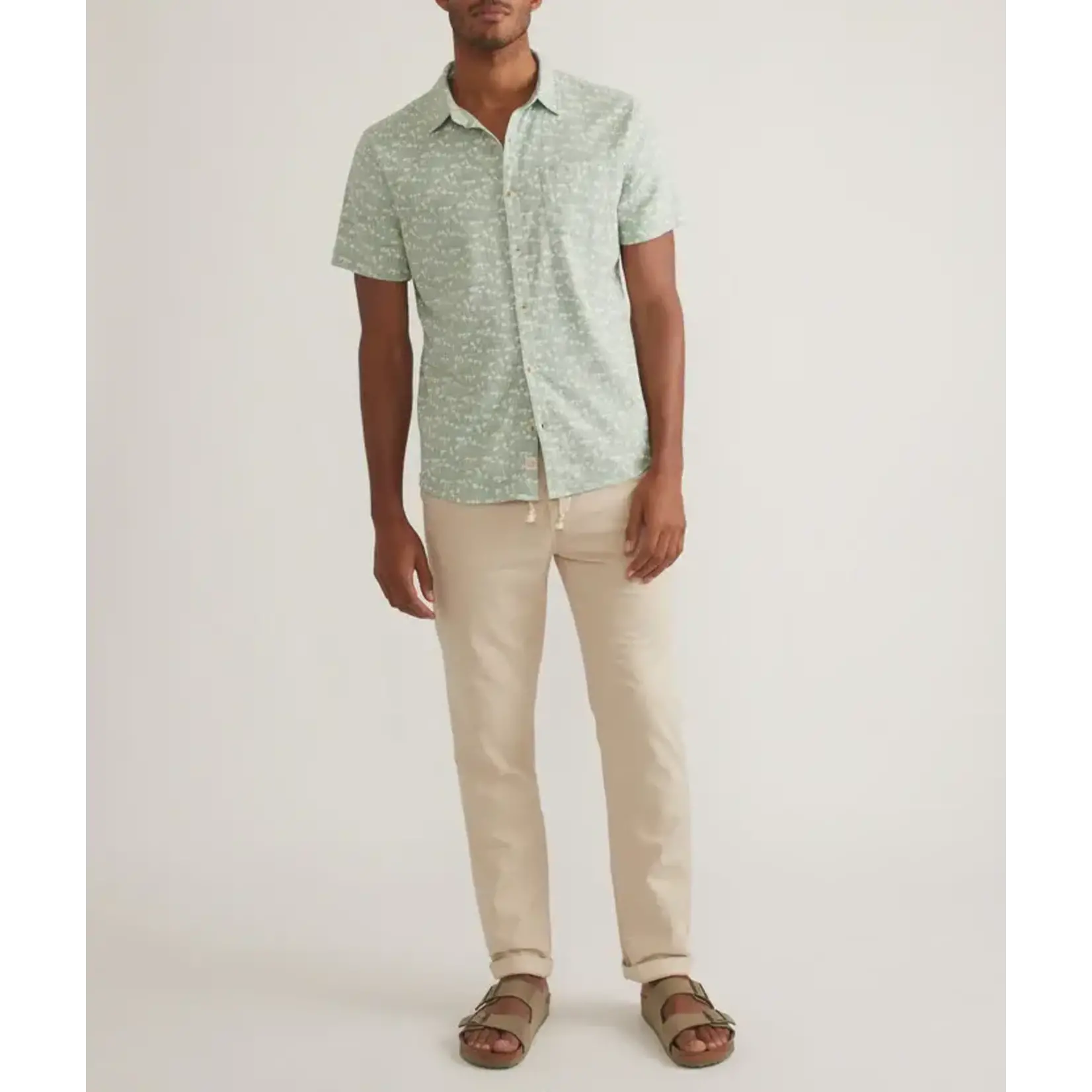 Marine Layer Jace Stretch Selvage Short Sleeve Shirt