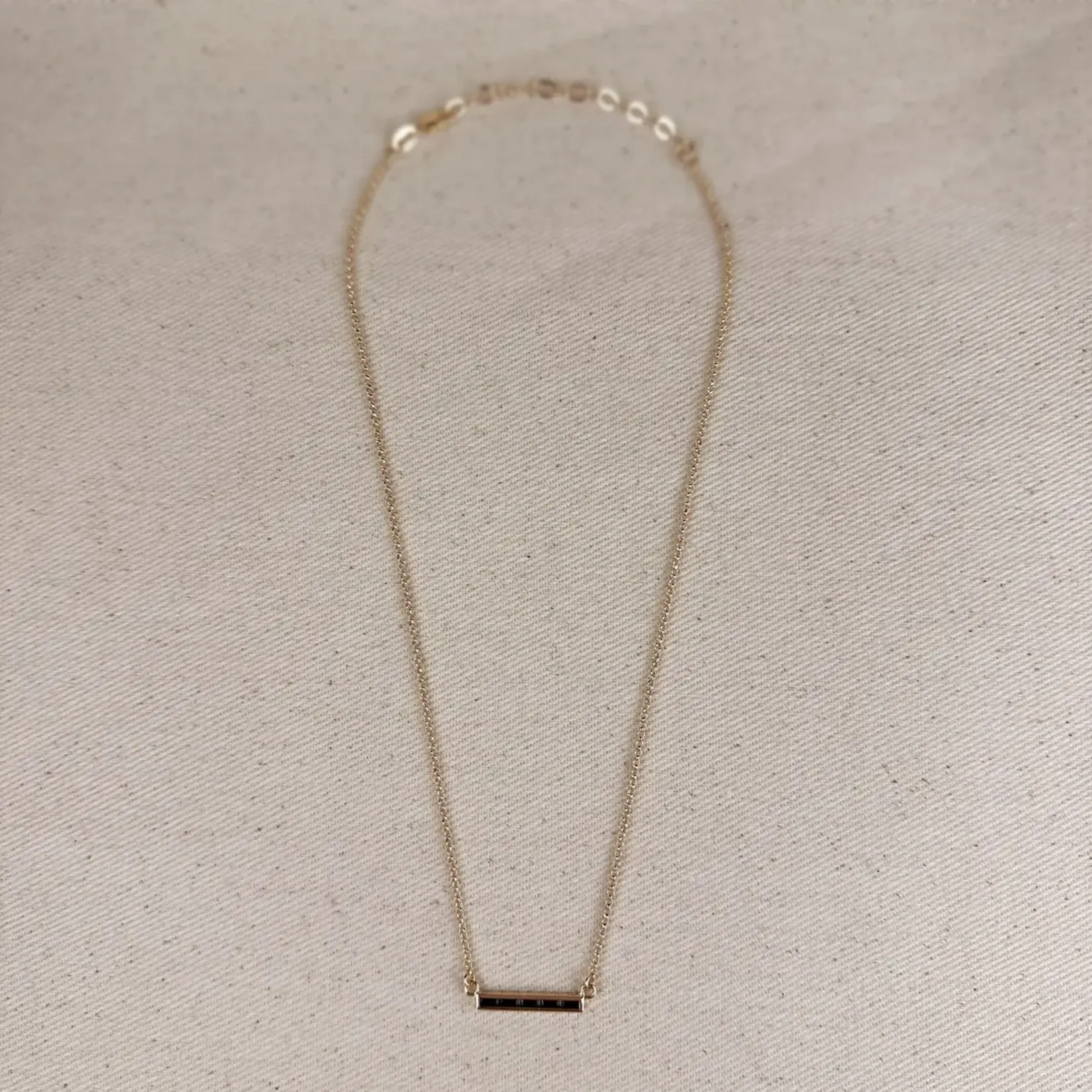 GoldFi 18k Gold Filled Bar Necklace