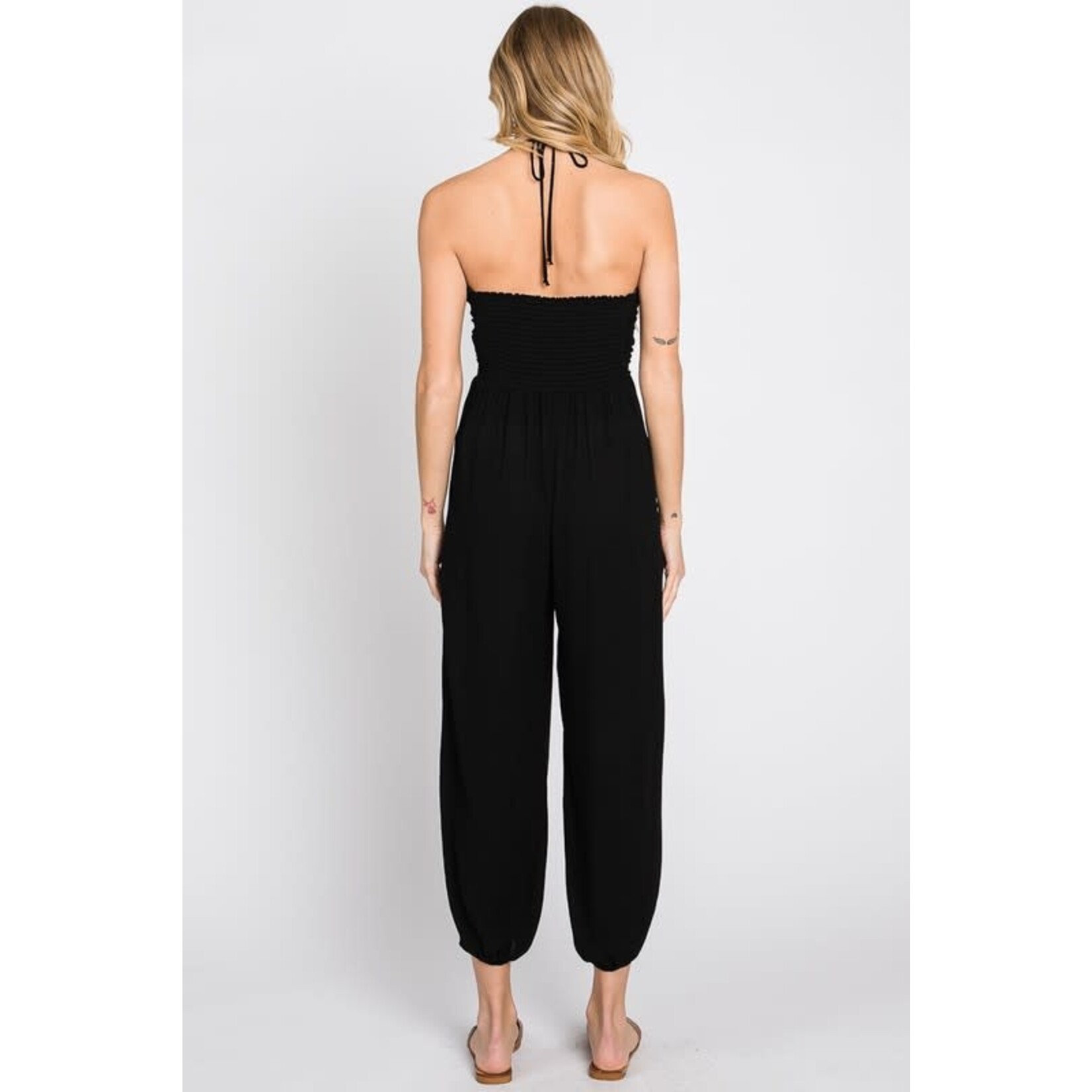 Final Touch Jada Open Back Jogger Jumpsuit