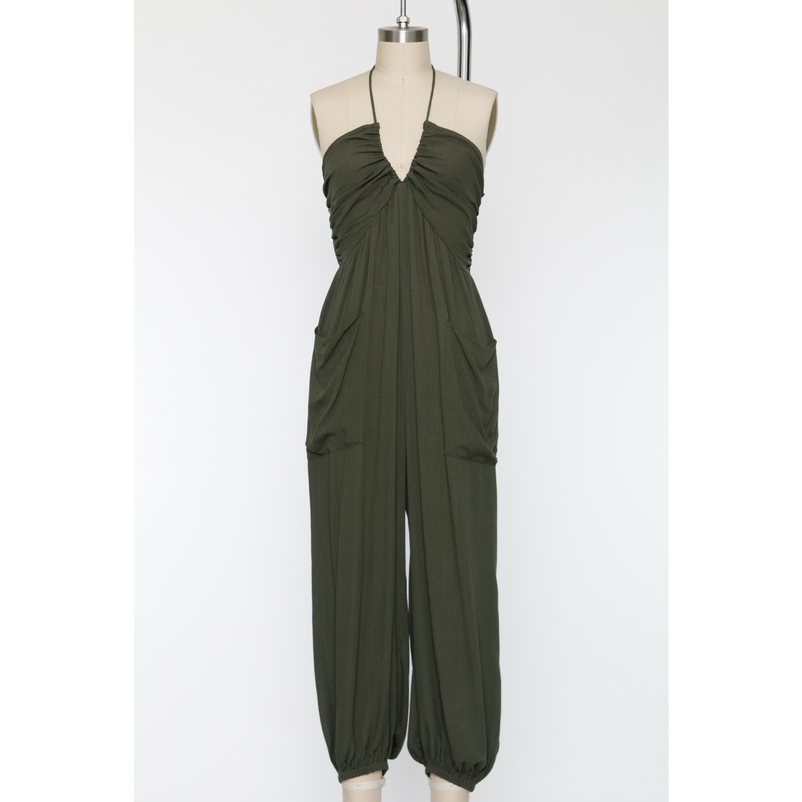 Final Touch Jada Open Back Jogger Jumpsuit