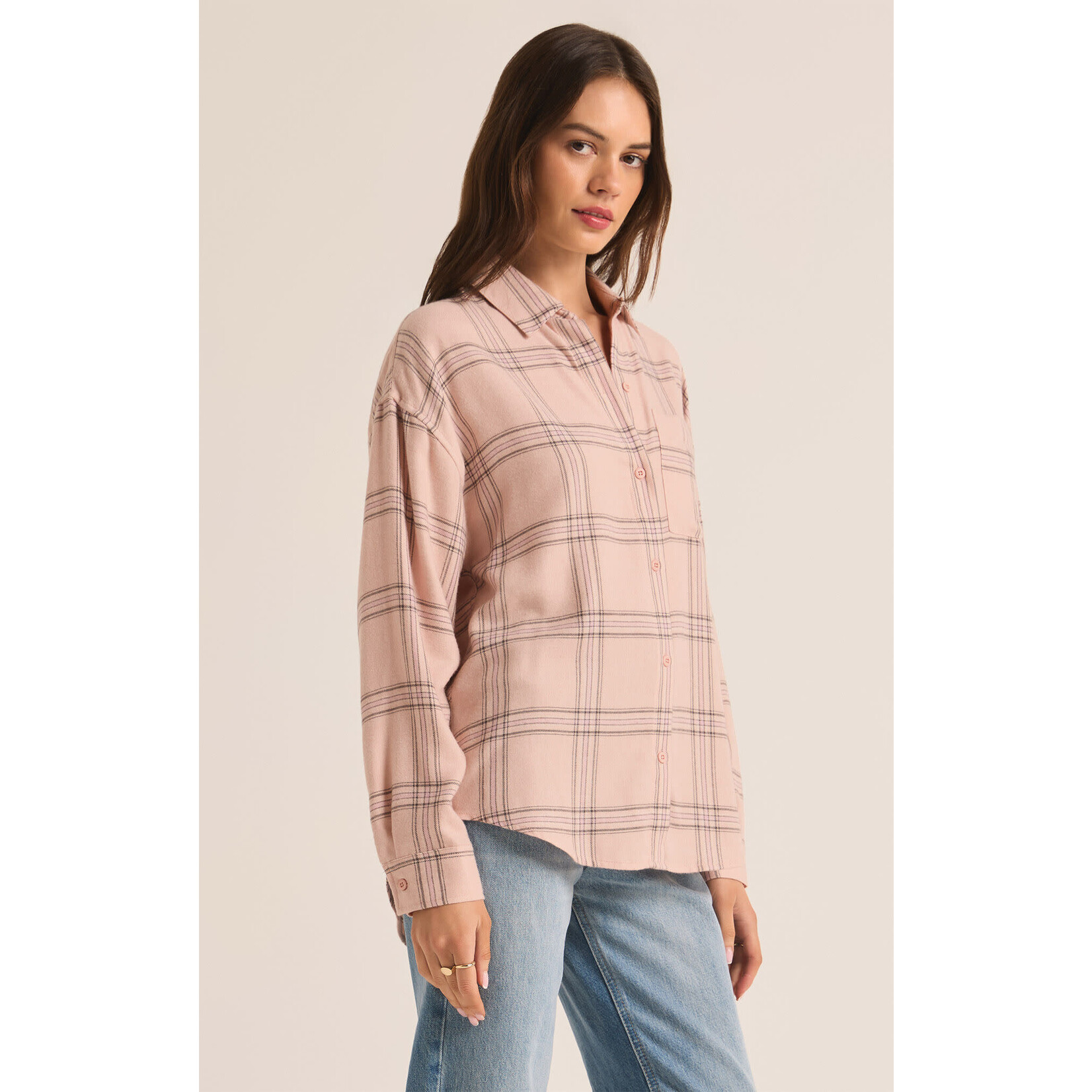 Z Supply River Plaid Button Up