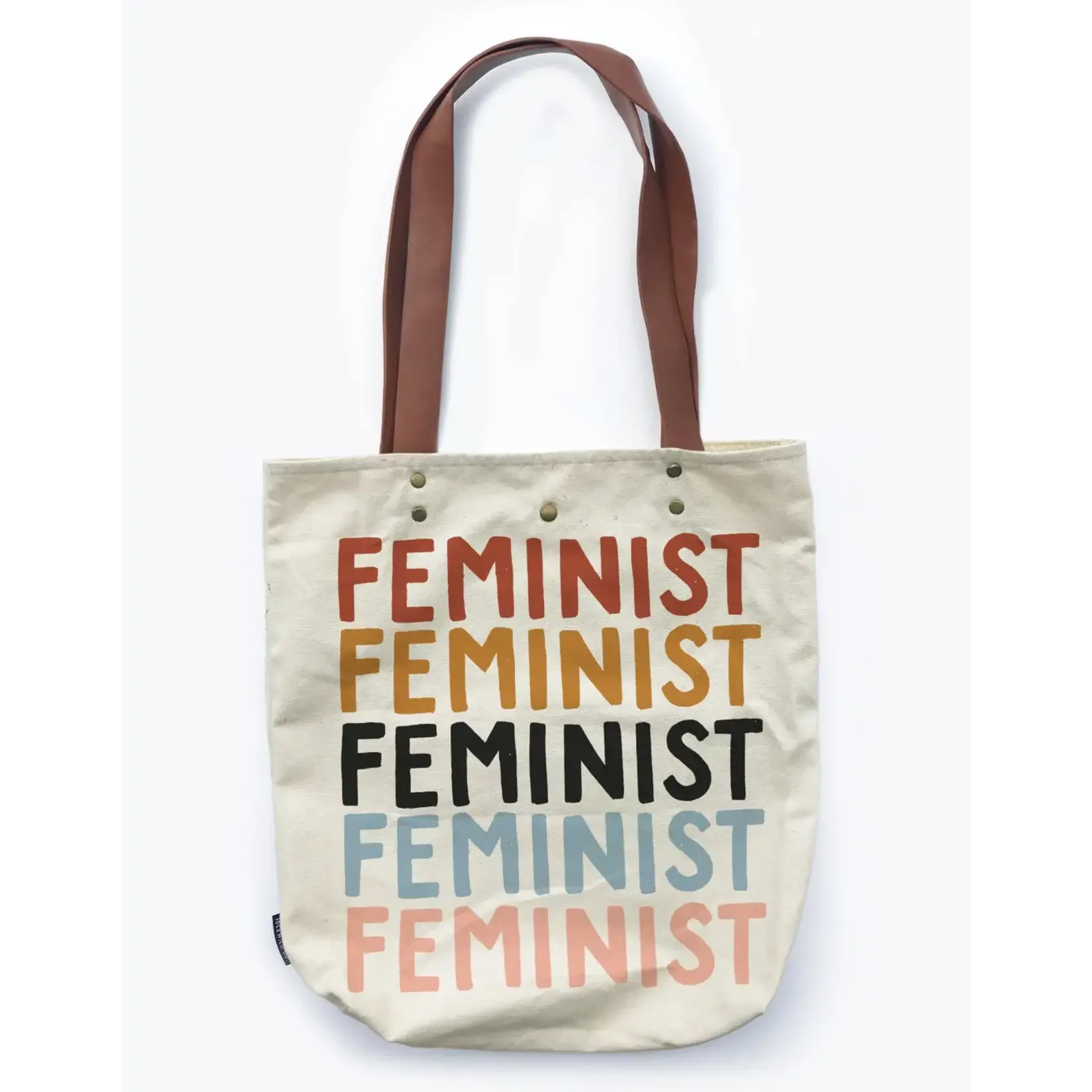 Idlewild Co. Canvas Tote Bag with Vegan Leather Handles