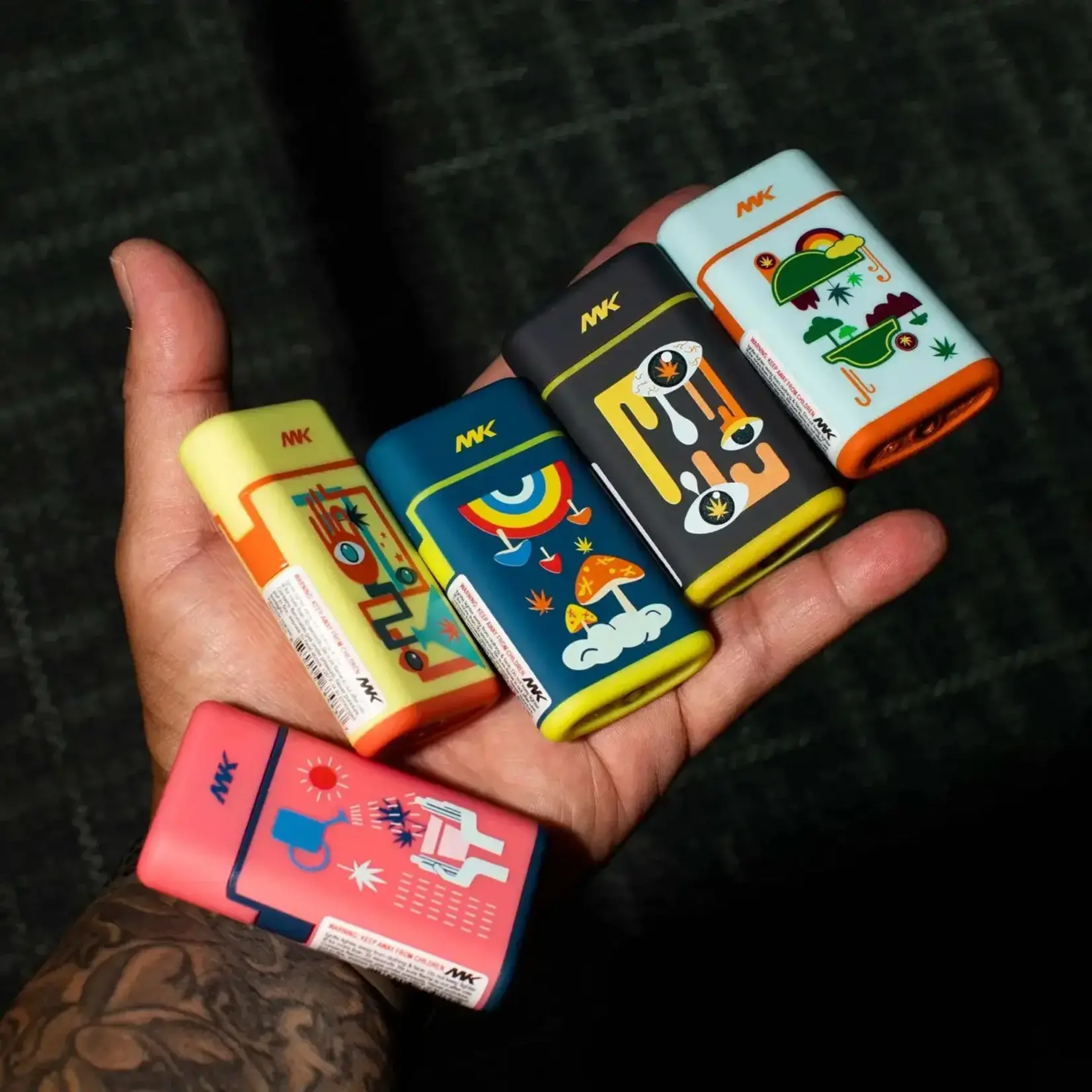 Electric Ignition Pocket Lighters; Green Series - Cleo + Kin Electric Ignition Pocket Lighters; Green Series - Cleo + Kin