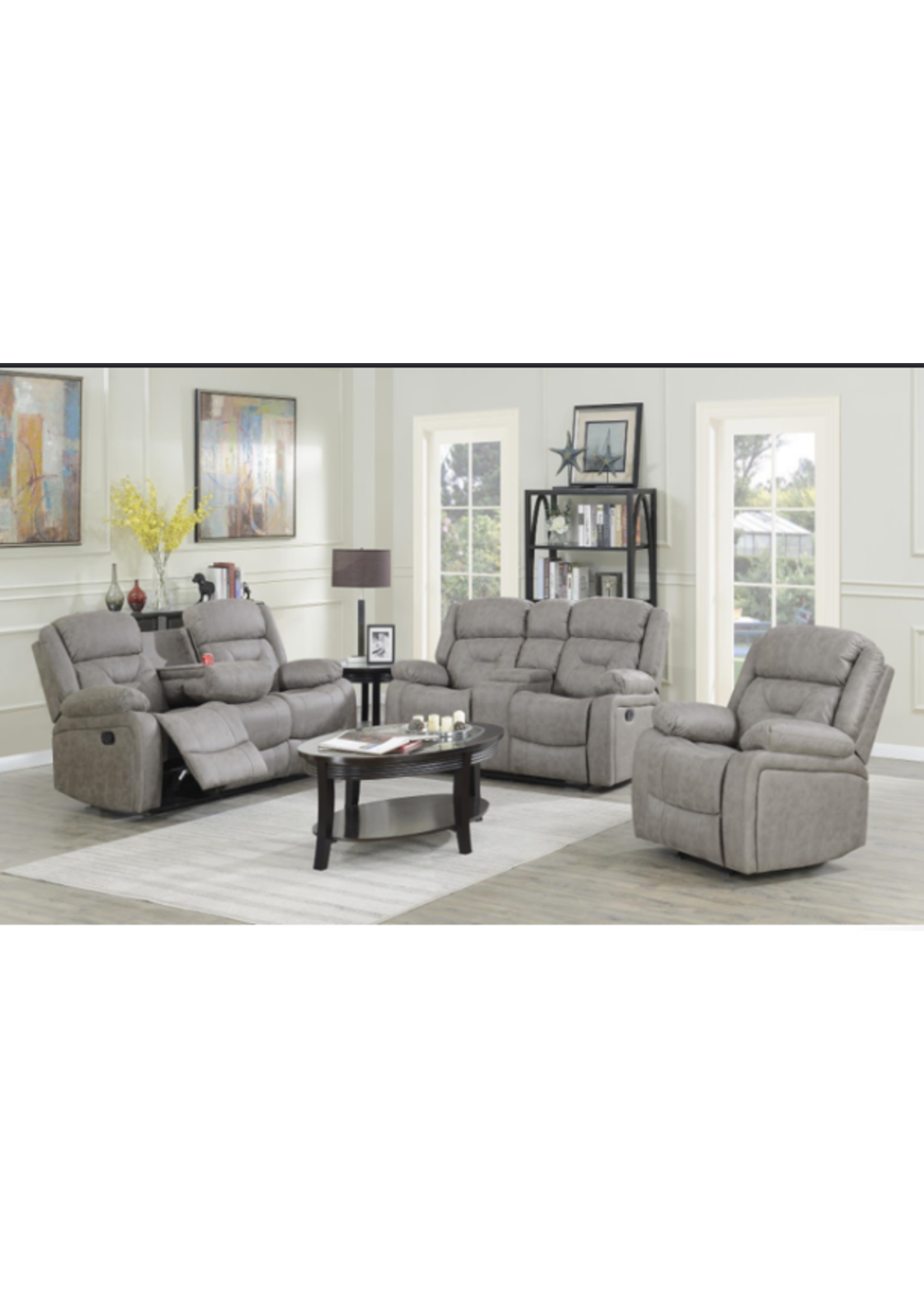 Henderson Reclining Loveseat with console Power
