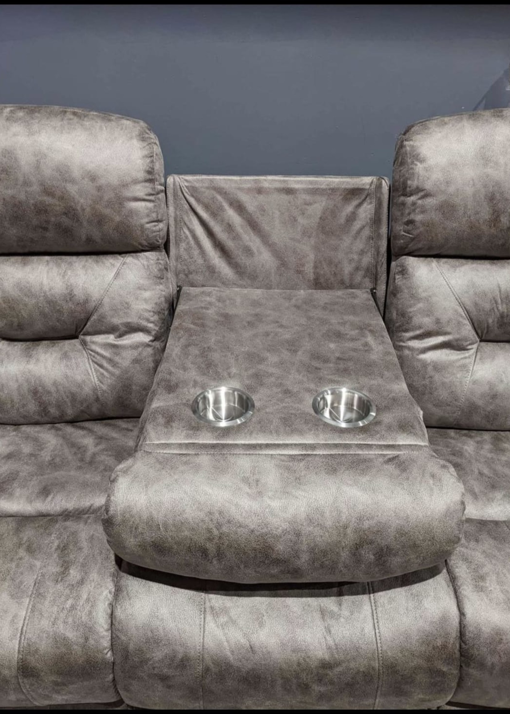 Henderson Power 3 Seat Reclining Sofa with drop down console