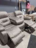 Henderson Power 3 Seat Reclining Sofa with drop down console