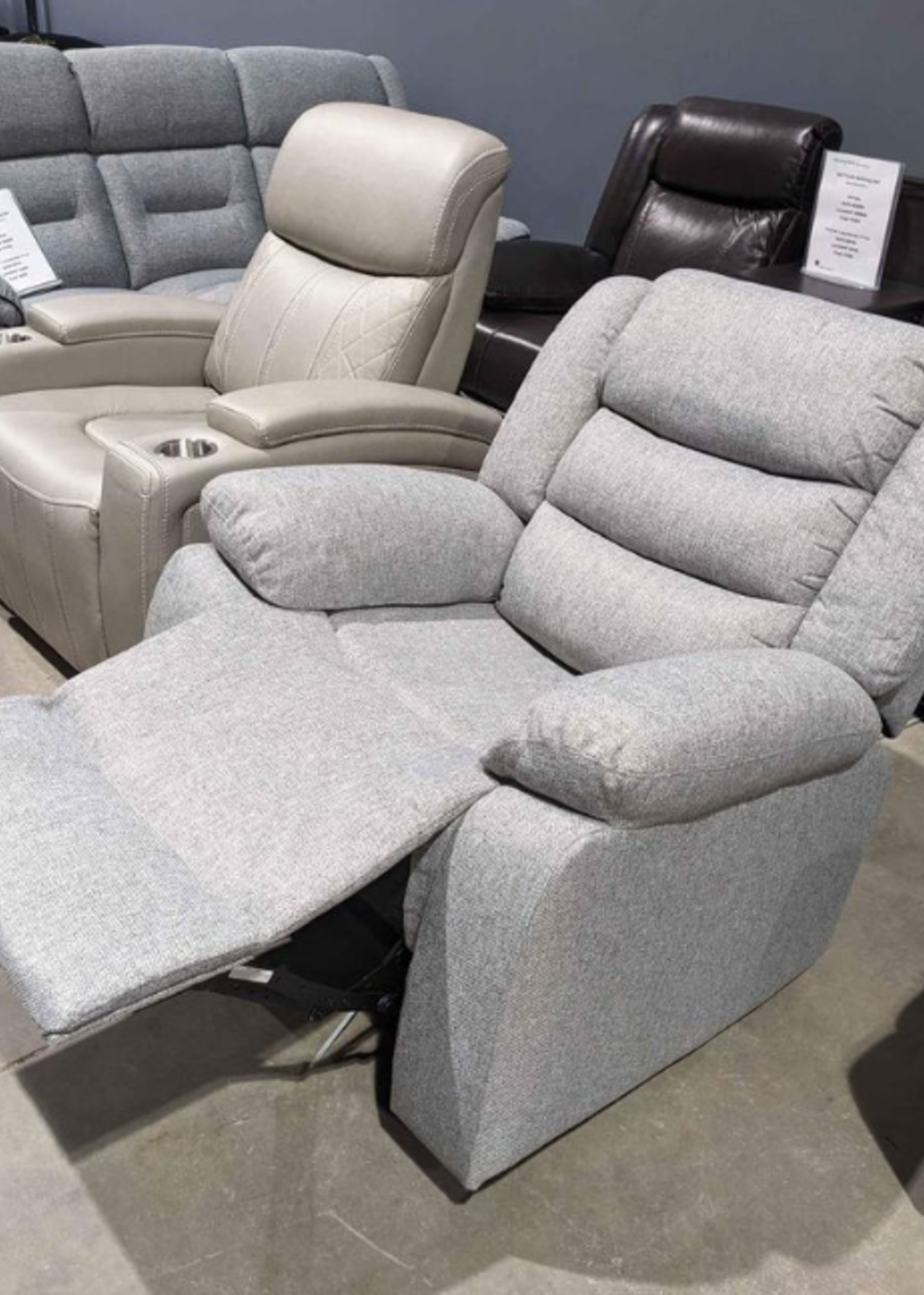 Millet Fabric Reclining Chair Rocker Recliner Manual