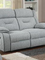 Manning Reclining Loveseat  Fabric with Diamond Pattern