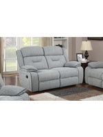 Manning Reclining Loveseat  Fabric with Diamond Pattern