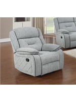 Manning Reclining Fabric Chair with Diamond Pattern