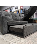 Carlton Reversible Sectional 89" by 58" Storage in chaise
