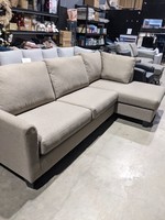 The Morinville 2 piece Sectional. Tan Color. 105x60. Made in Calgary