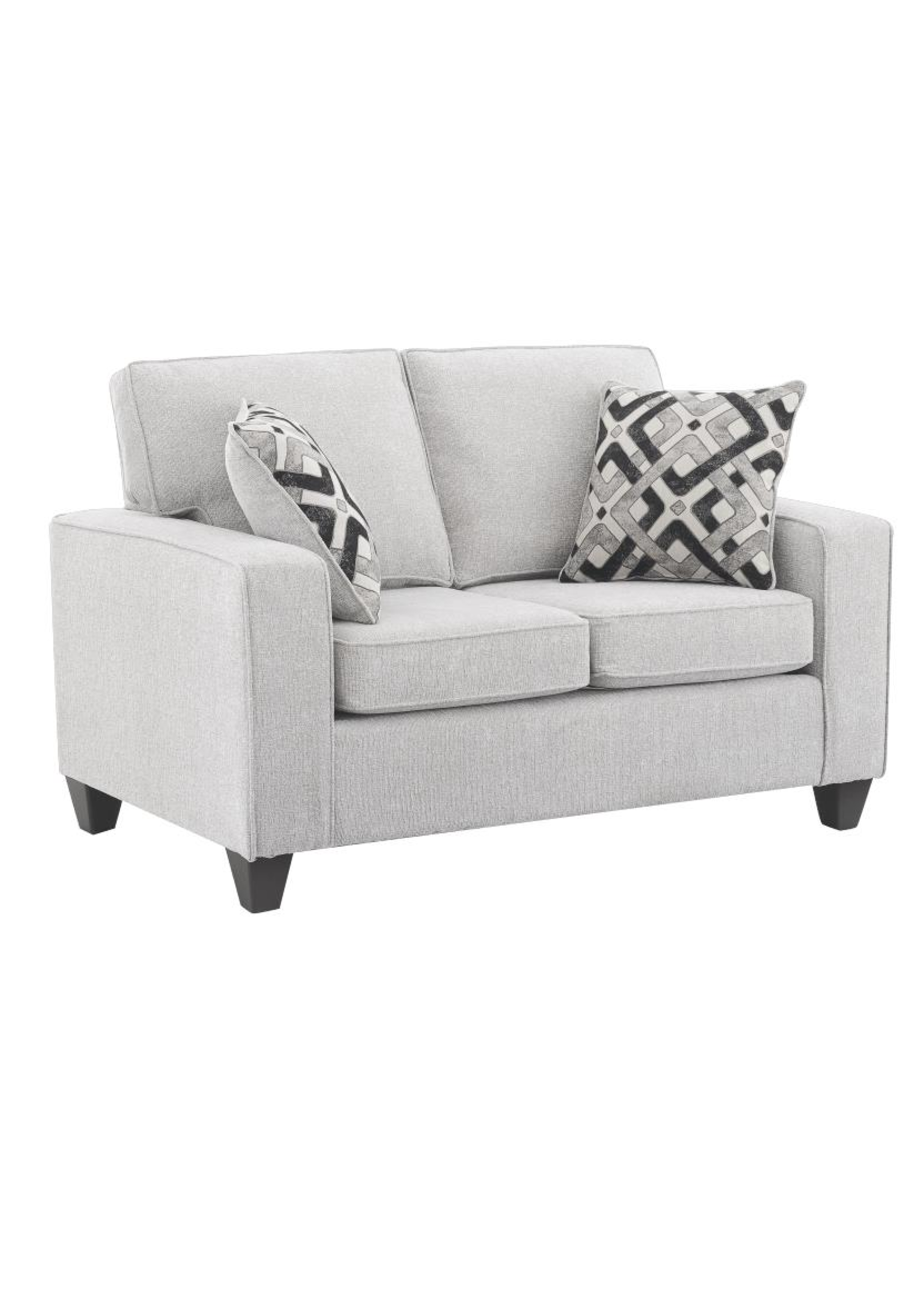 Ethan Collection- Beige Chenille Loveseat 58X36X34 Canadian Made