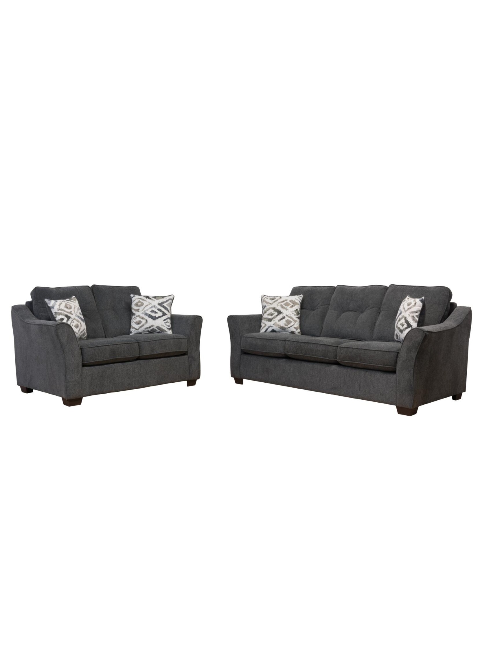 Jackson Collection - Charcoal Surge Anchor Sofa 82x37x38 Canadian Made